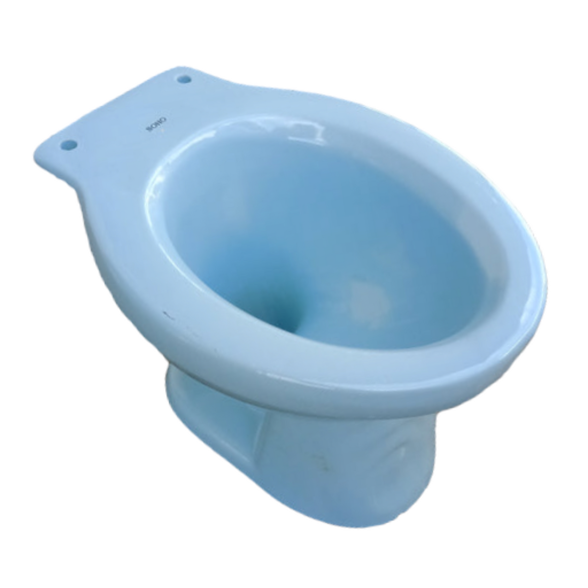 Light blue toilet deals bowl