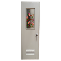 PVC DOOR with GLASS CB-001 60x210 with LOUVER (P.O)