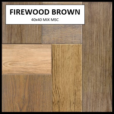 BUTAL FIREWOOD BROWN 40x40 GLOSSY MSC