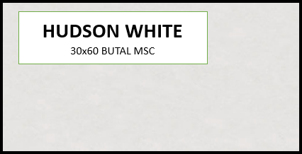 BUTAL HUDSON WHITE 30X60 MSC