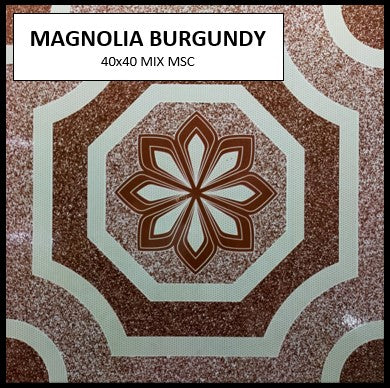 BUTAL MAGNOLIA BURGUNDY 40x40 MSC