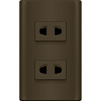 MDS113/DG 2 GANG UNIVERSAL OUTLET SET ROYU