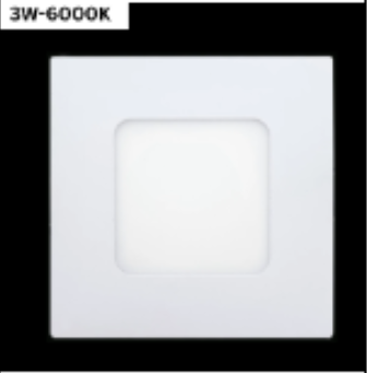 Panel Light LED MH-AS-3W-6000K Square BESTLIGHT