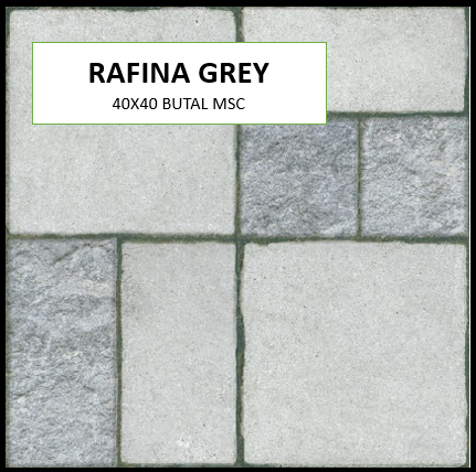 BUTAL RAFINA GREY 40X40 MSC ROUGH