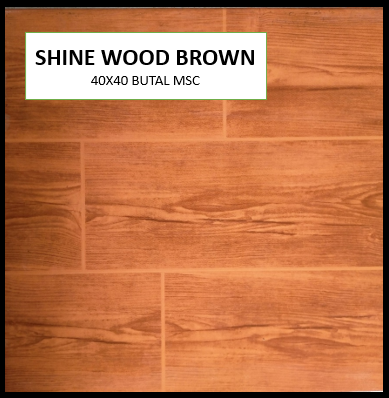 BUTAL SHINE WOOD BROWN 40X40 MSC