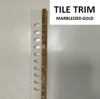 TILE TRIM MARBLEIZED GOLD (PO)